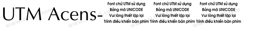 UTM Acens字体转换